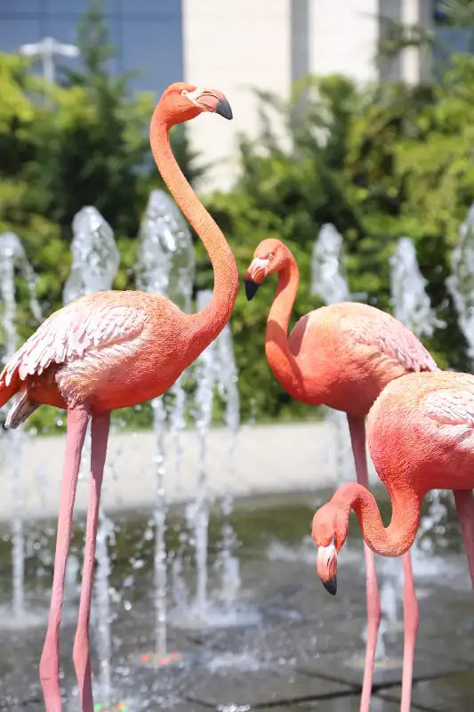 Flamingo statue(set of 3)