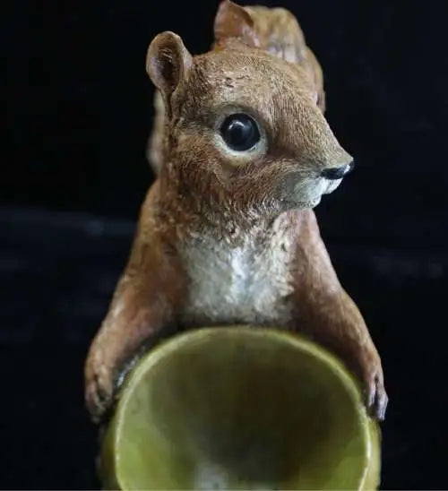 Double Squirrel Statue