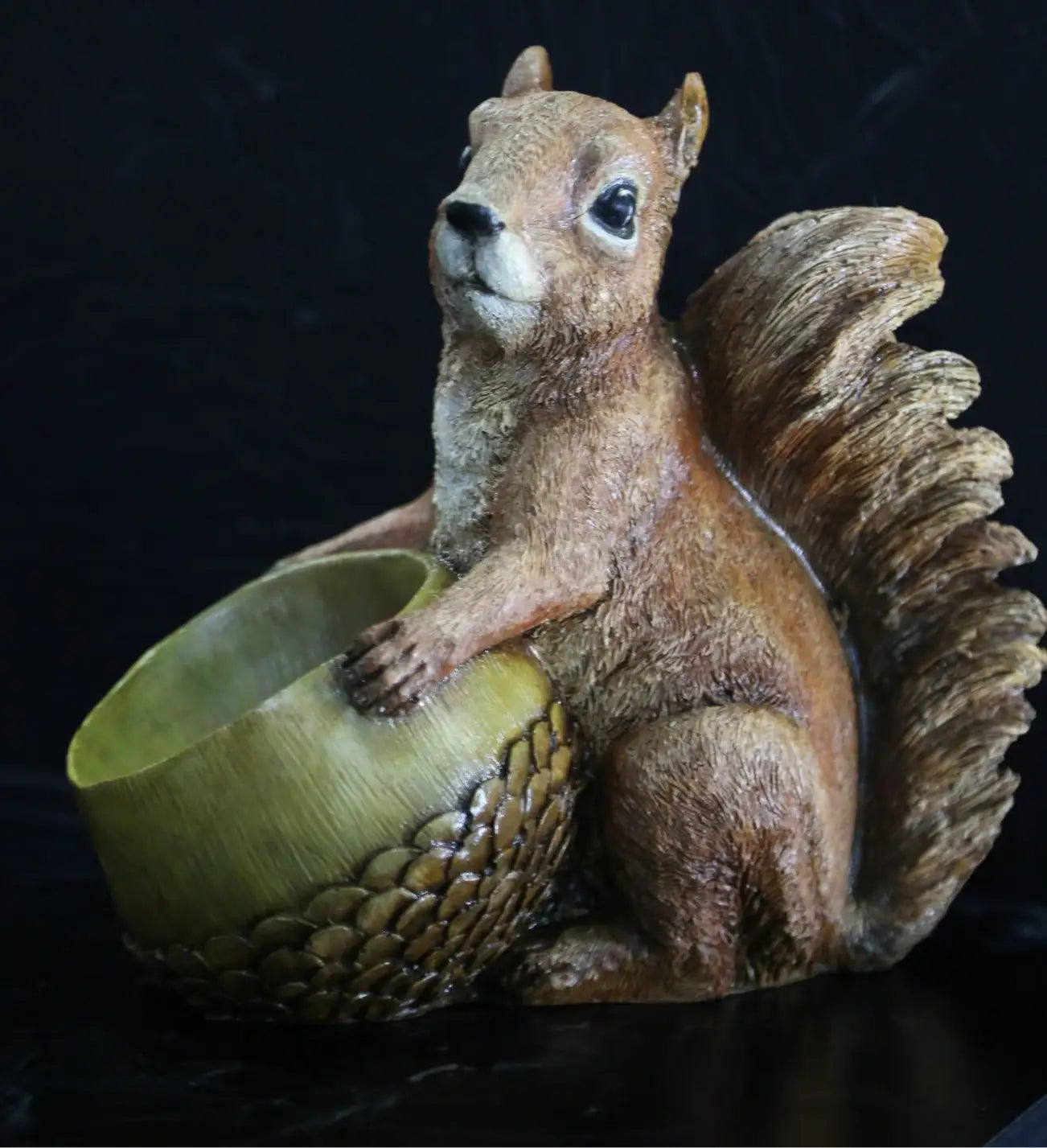 Double Squirrel Statue