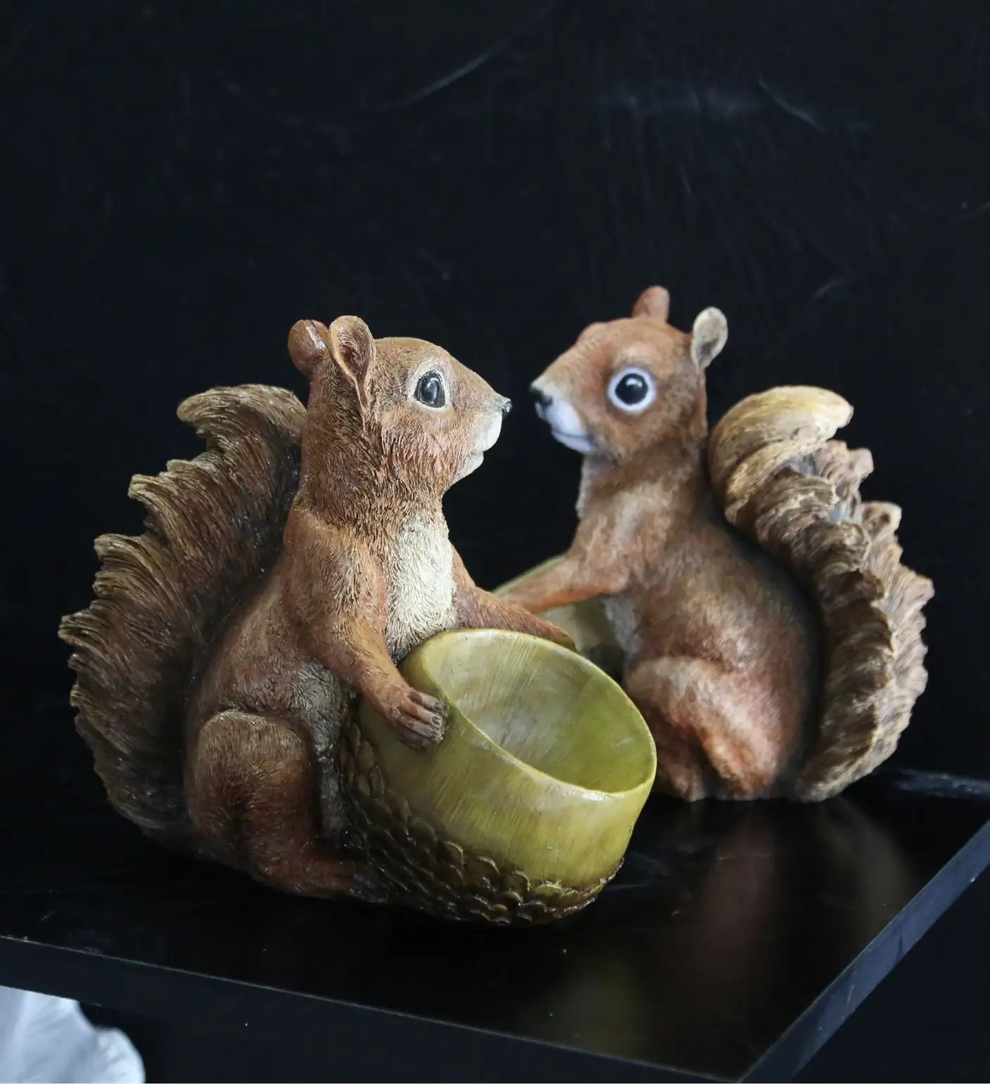 Double Squirrel Statue