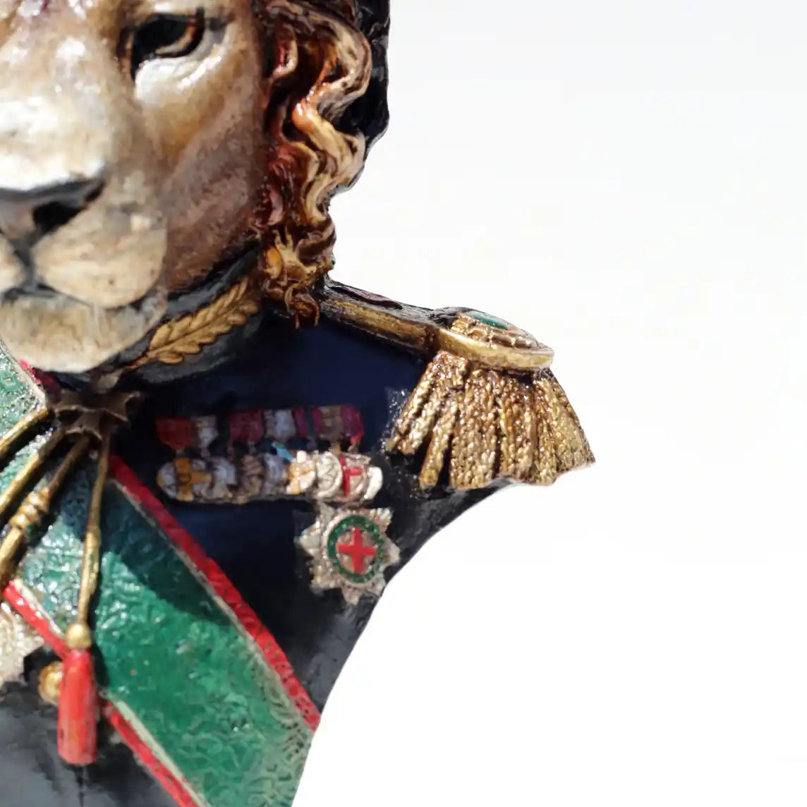 commander lion front view