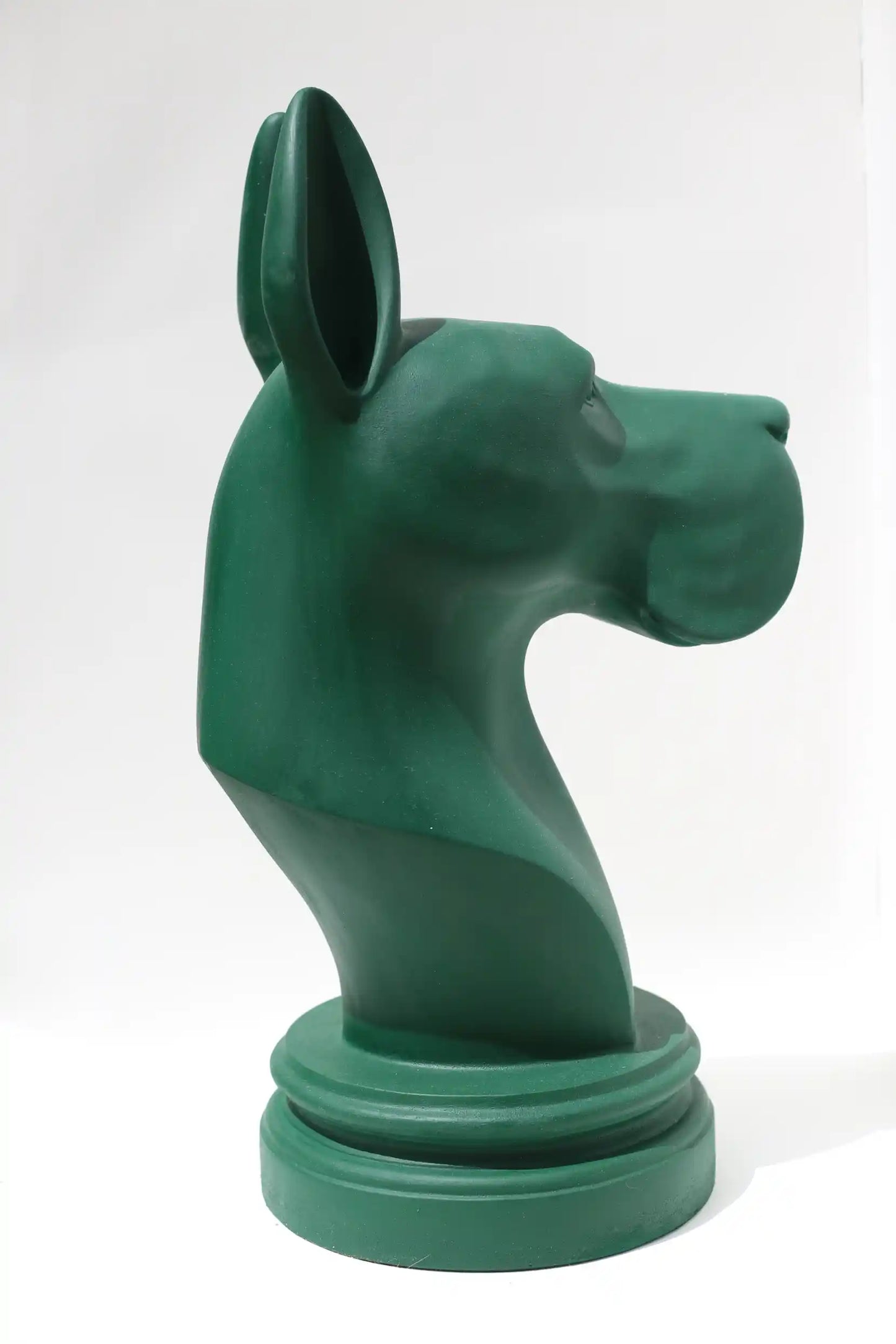 danua dog statue right side view