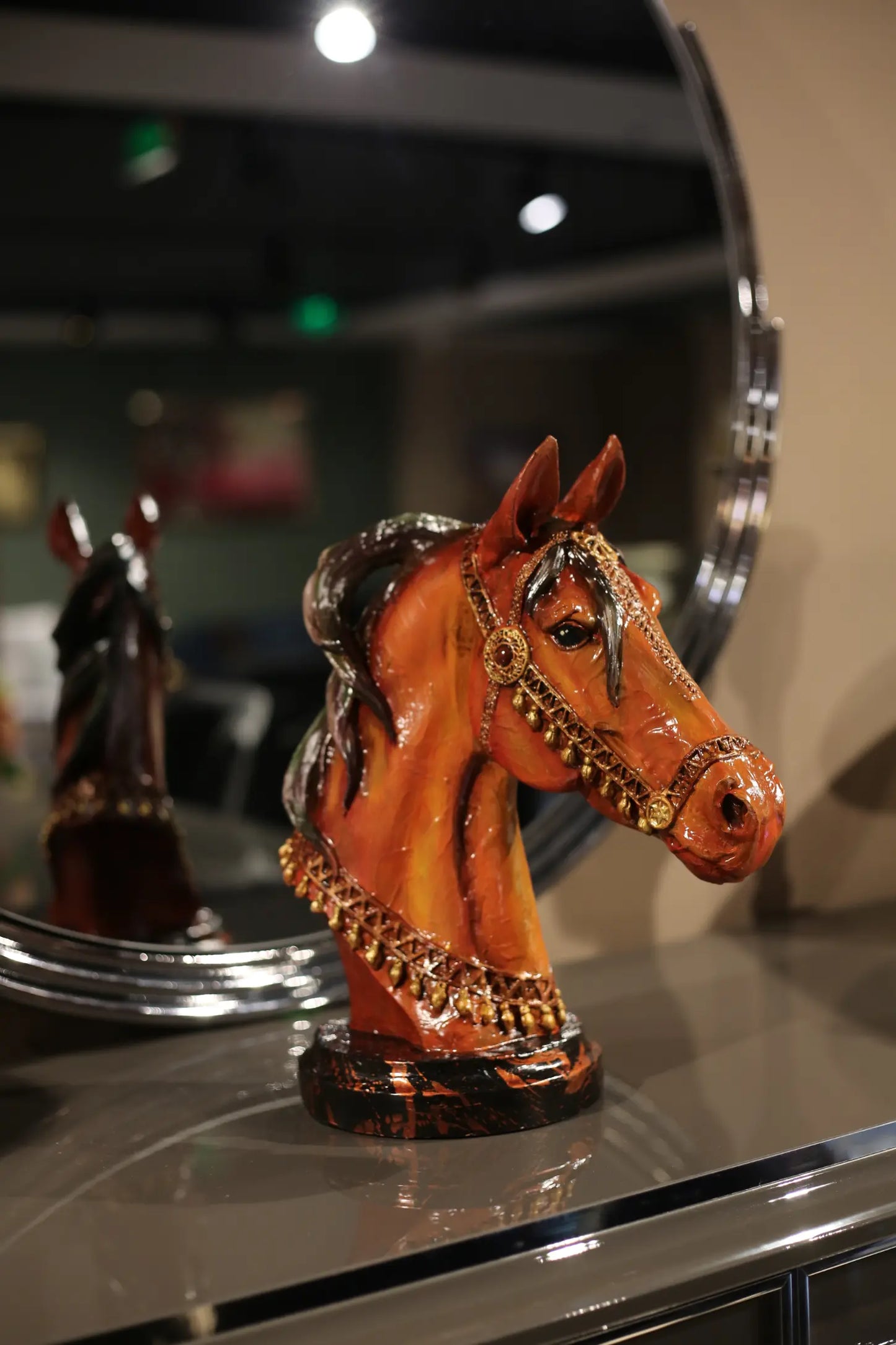 Arabian Horse Bust brown right view