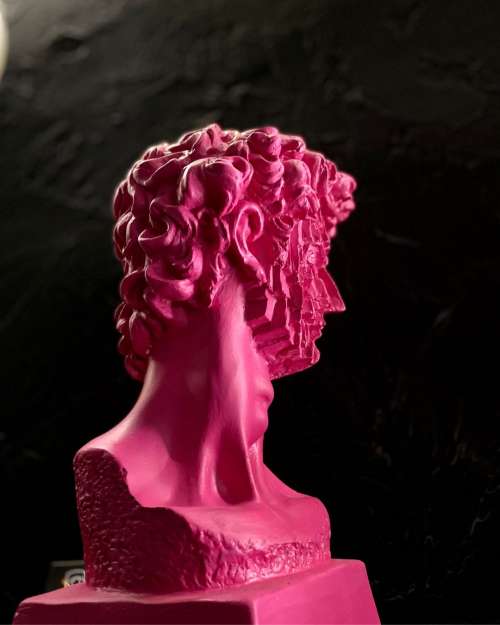 Pink Bust of David