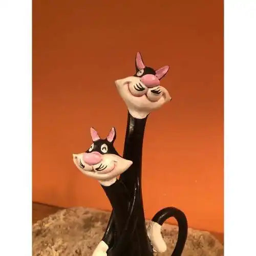 Double Cat Statue