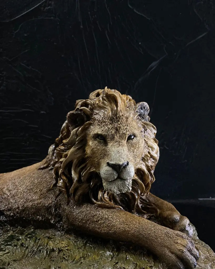 Reclining Lion Statue