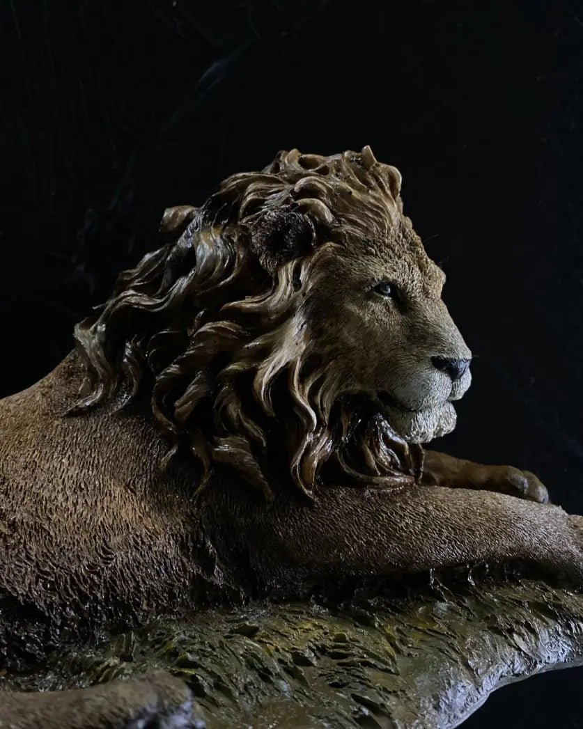 Reclining Lion Statue