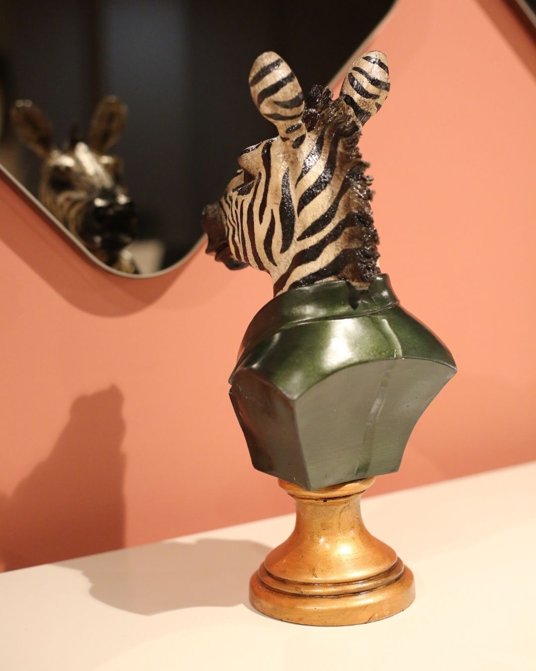 Jacketed Zebra Bust